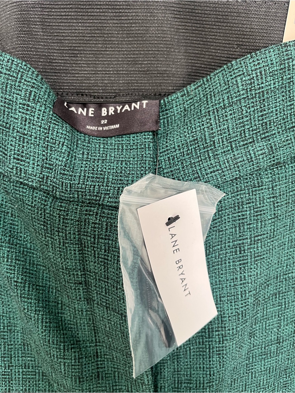 NWT Dark Green Wide Leg Dress Pants - Picture 3 of 4